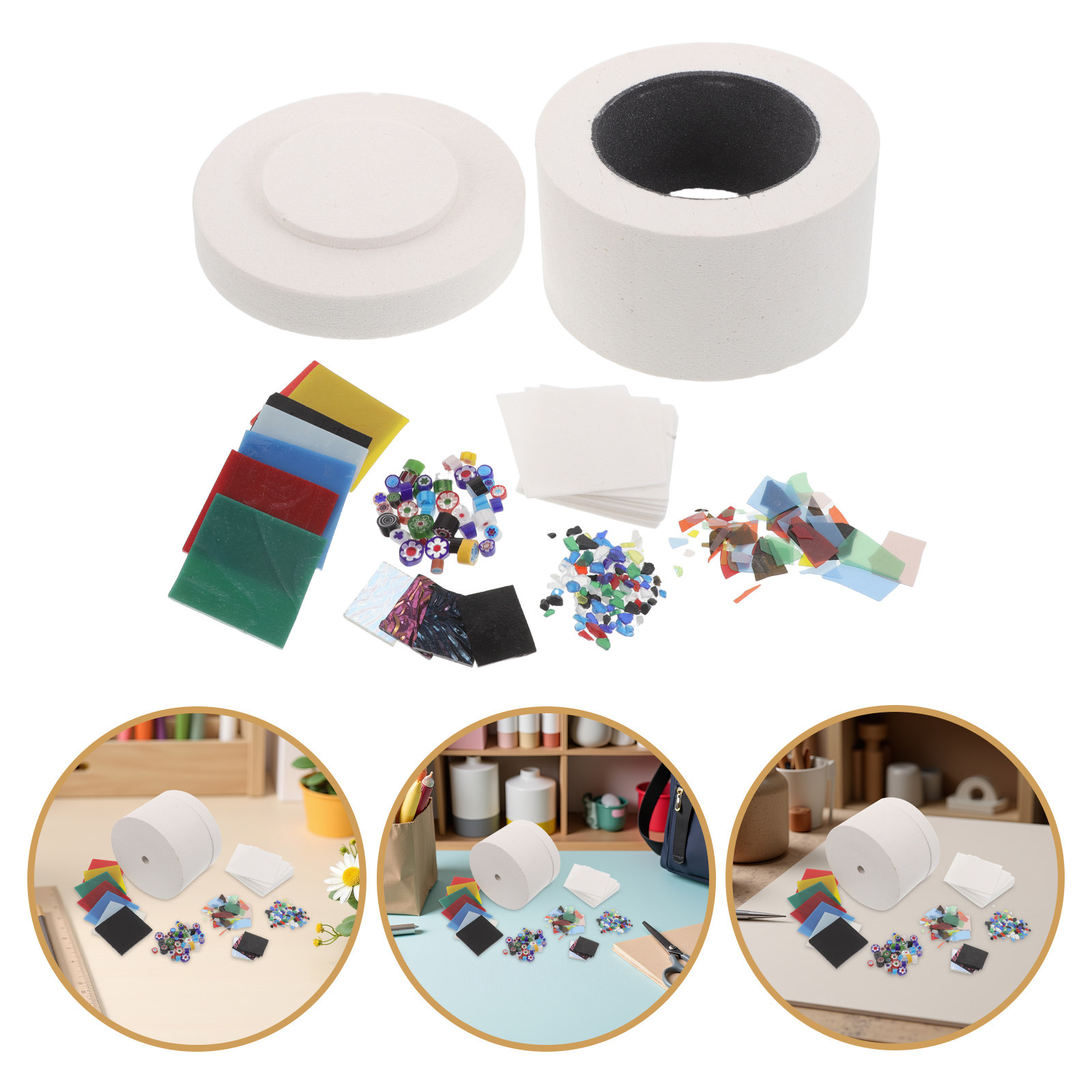 Jewelry Making At Home - 1 Set Mikrowellenofen-Set zum Glasfusieren, DIY-Schmuckherstellung